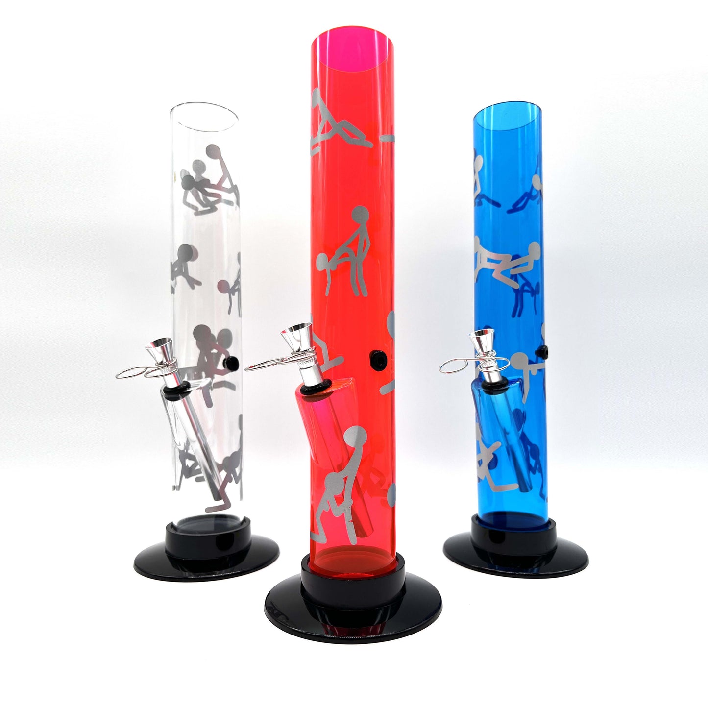 12" Acrylic Water Pipe Bong FAP-1 ( PIP278 )_1