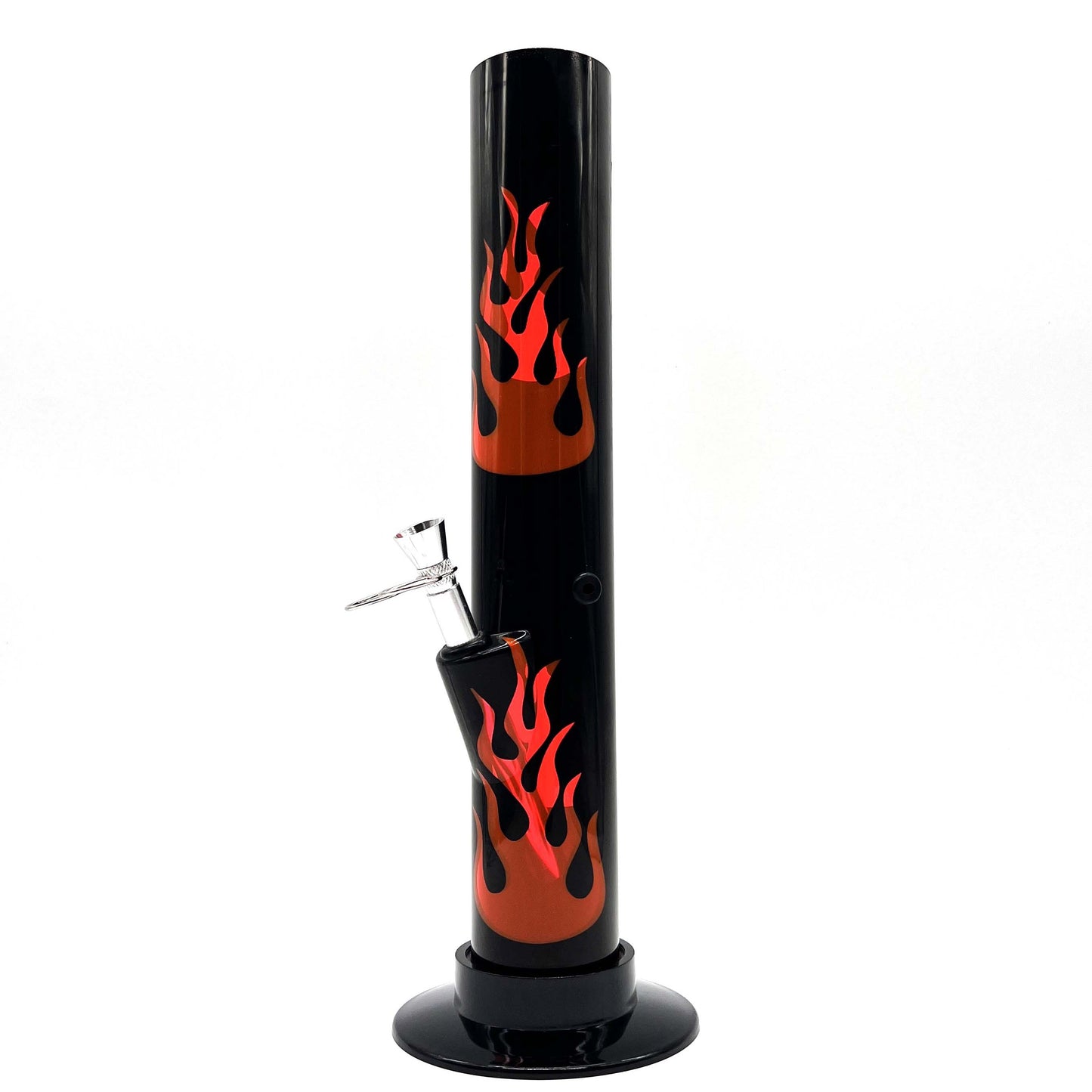 12" BLACK Acrylic Water Pipe Bong , Assorted Pattern Color ( PIP280 )_3
