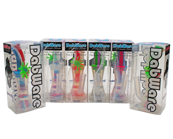 Dabware | Silicone Bubbler Platinum 10" Double Perc (Green)_7