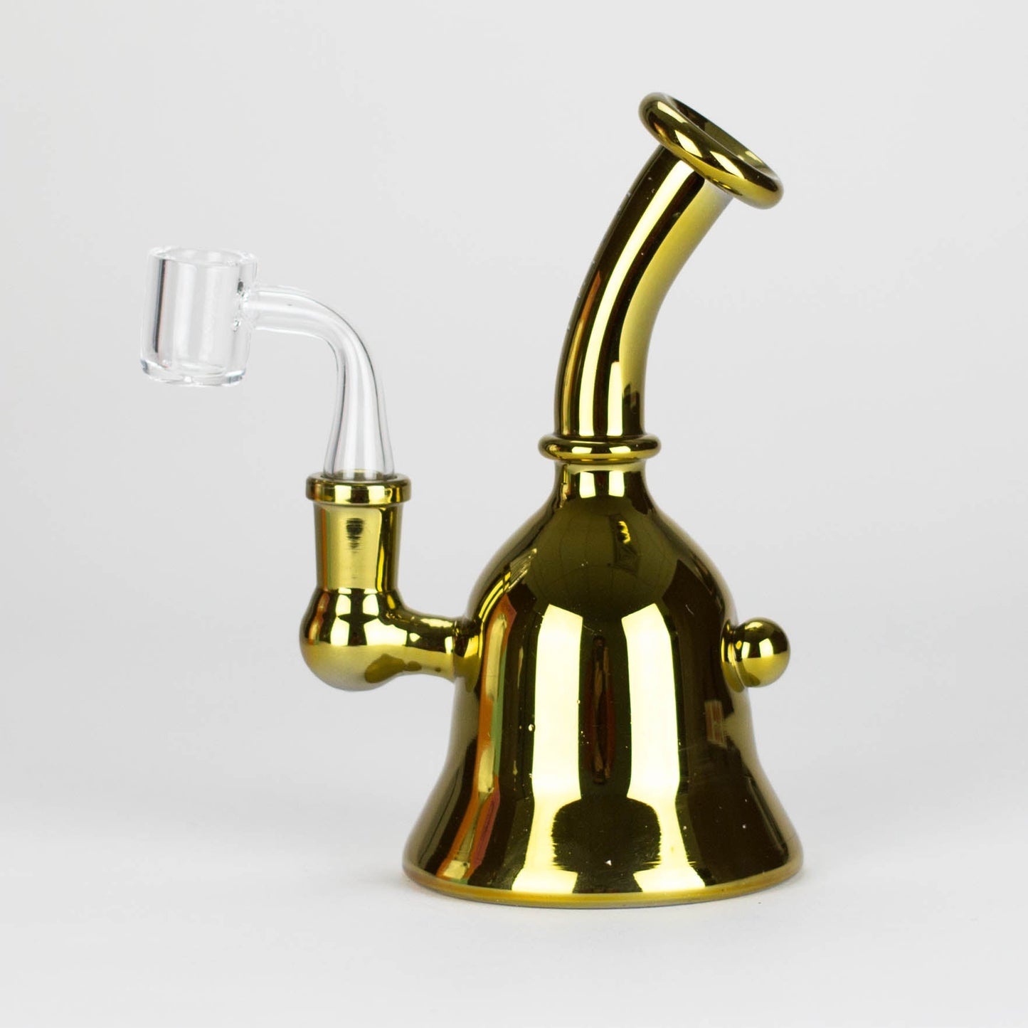 Karma | 6" Metallic Gold Kettle Glass Dab Rig_3