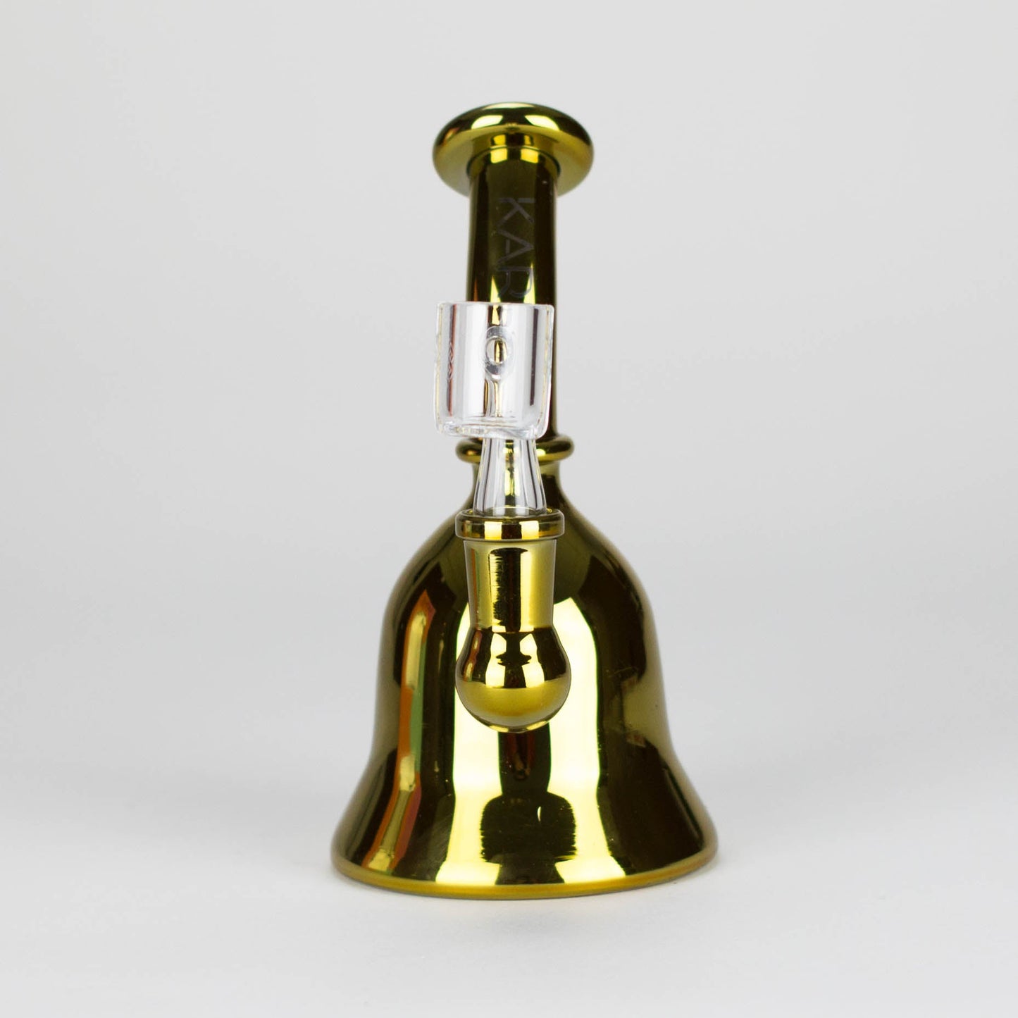 Karma | 6" Metallic Gold Kettle Glass Dab Rig_4