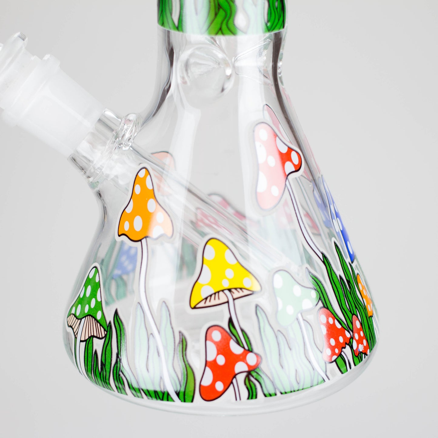 10" Glow in the dark Glass Bong With Mushroom Design_6