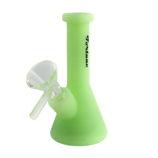 3" Silicone Water-Pipe with Built-In Stem & 14mm Glass Bowl