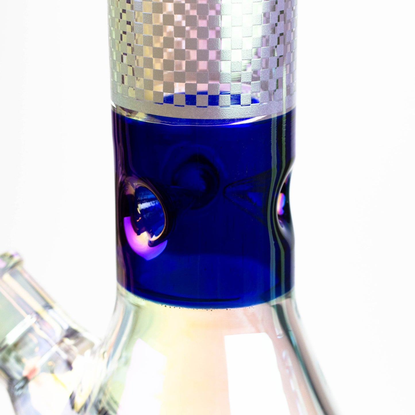 13" Genie electroplated glass beaker bong ( F11 )