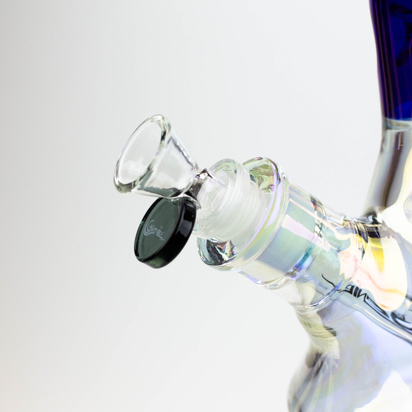 13" Genie electroplated glass beaker bong ( F11 )