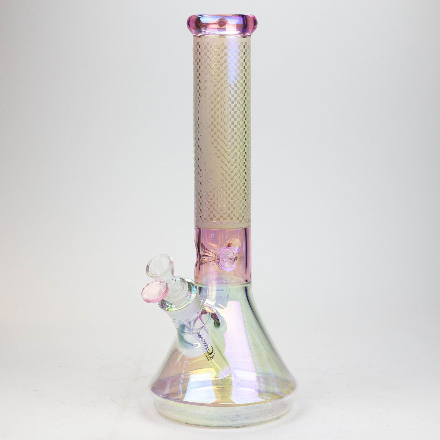 13" Genie electroplated glass beaker bong ( F11 )
