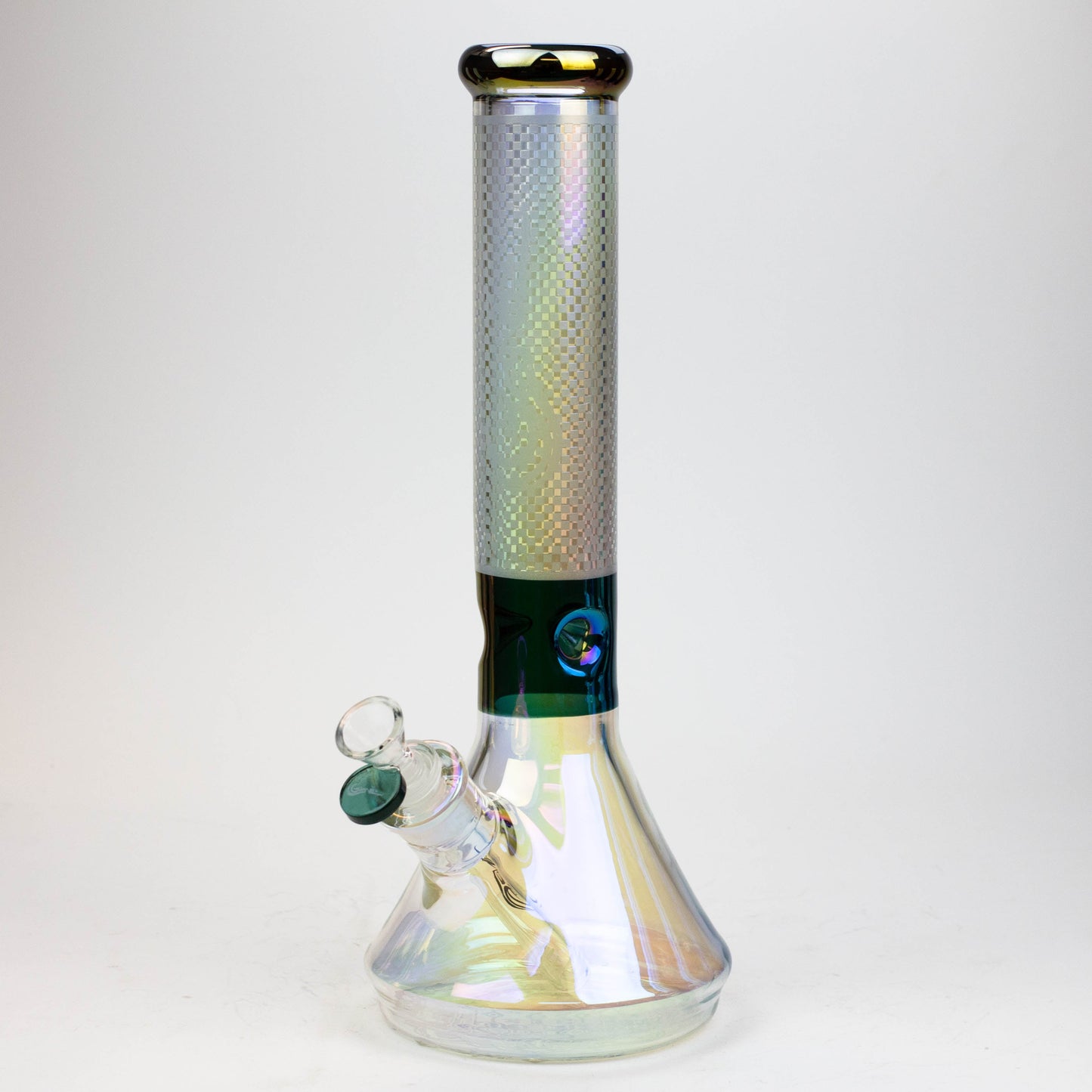13" Genie electroplated glass beaker bong ( F11 )