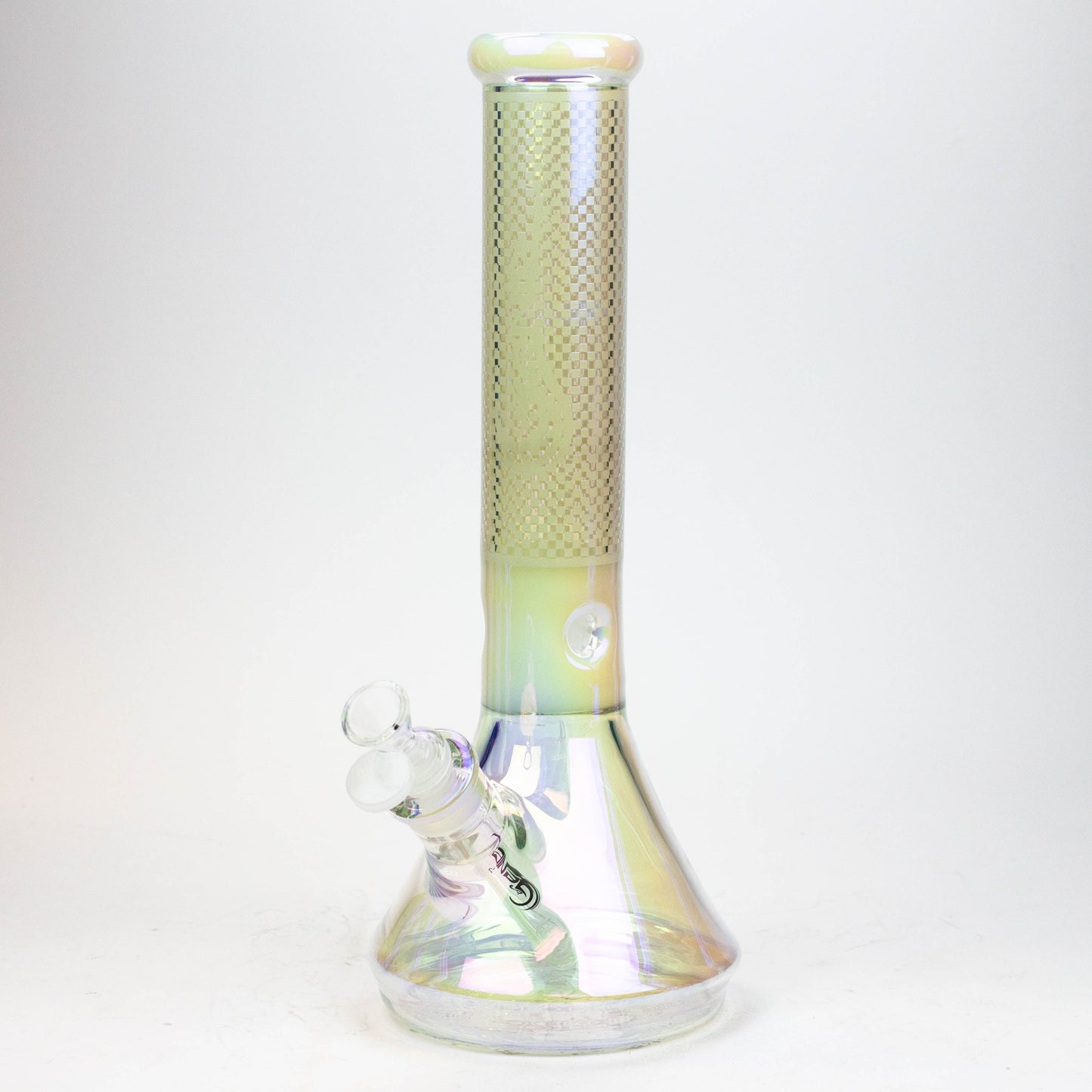 13" Genie electroplated glass beaker bong ( F11 )