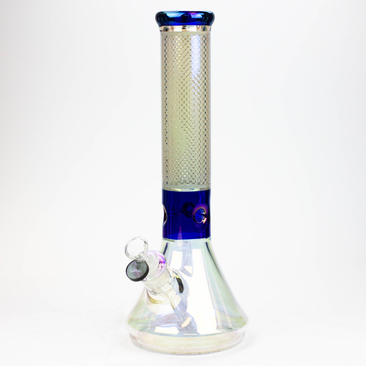 13" Genie electroplated glass beaker bong ( F11 )