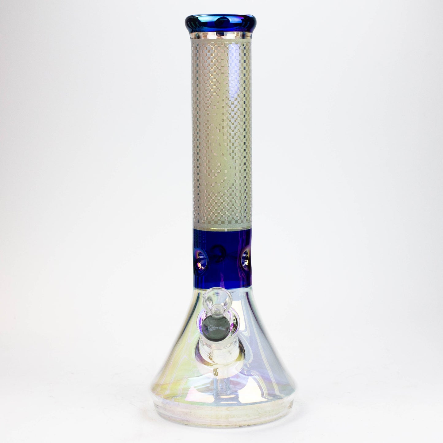 13" Genie electroplated glass beaker bong ( F11 )