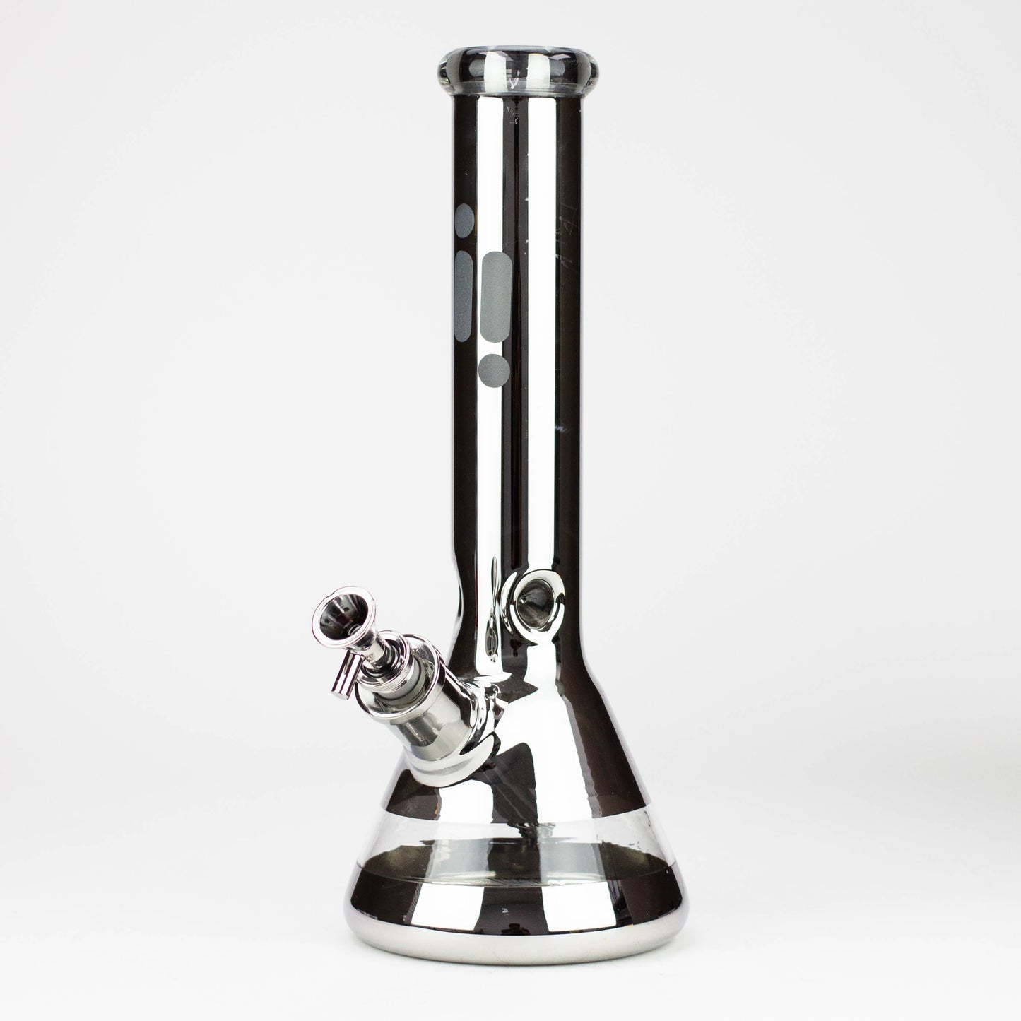 13.5" Infyniti 7 mm metallic classic beaker bong_8