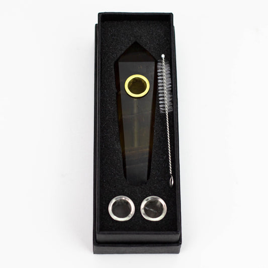 Acid Secs | Yellow Fluorite Crystal Pipe with Choke_1