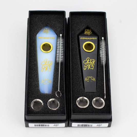 Acid Secs | Custom Golden Engraving Pipe with Choke_1