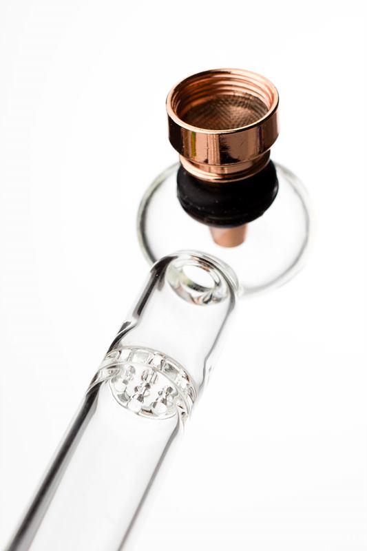 5.5" Glass tube pipe TP006 with metal screen Box of 24_3