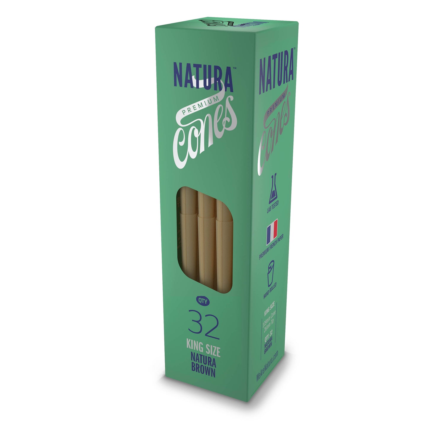 Natura – Unbleached Brown Pre-Rolled Paper Mini Tower_0