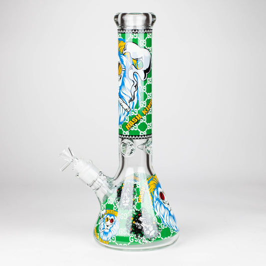 14" Hash King Lion Glow 9mm glass bong [PIP867]_1