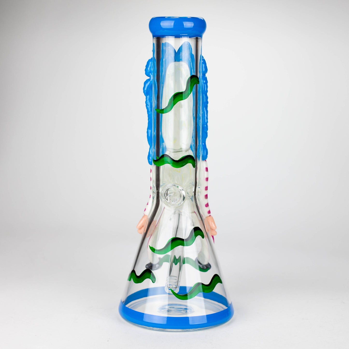 13" Resin 3D artwork 7mm Clown glass beaker  [DY511]_3