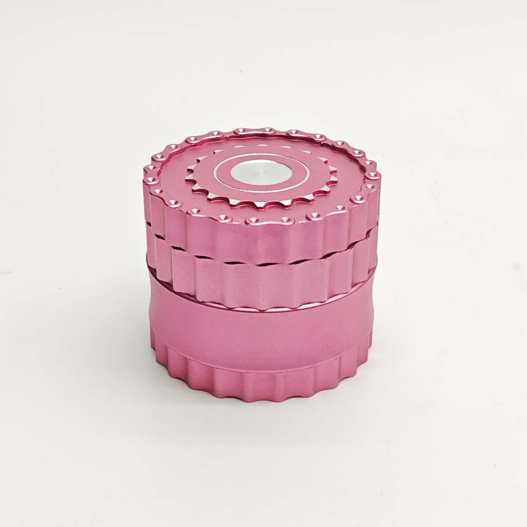 4 Parts 63*51mm New Teeth  Aluminum Grinder-Assorted Color
