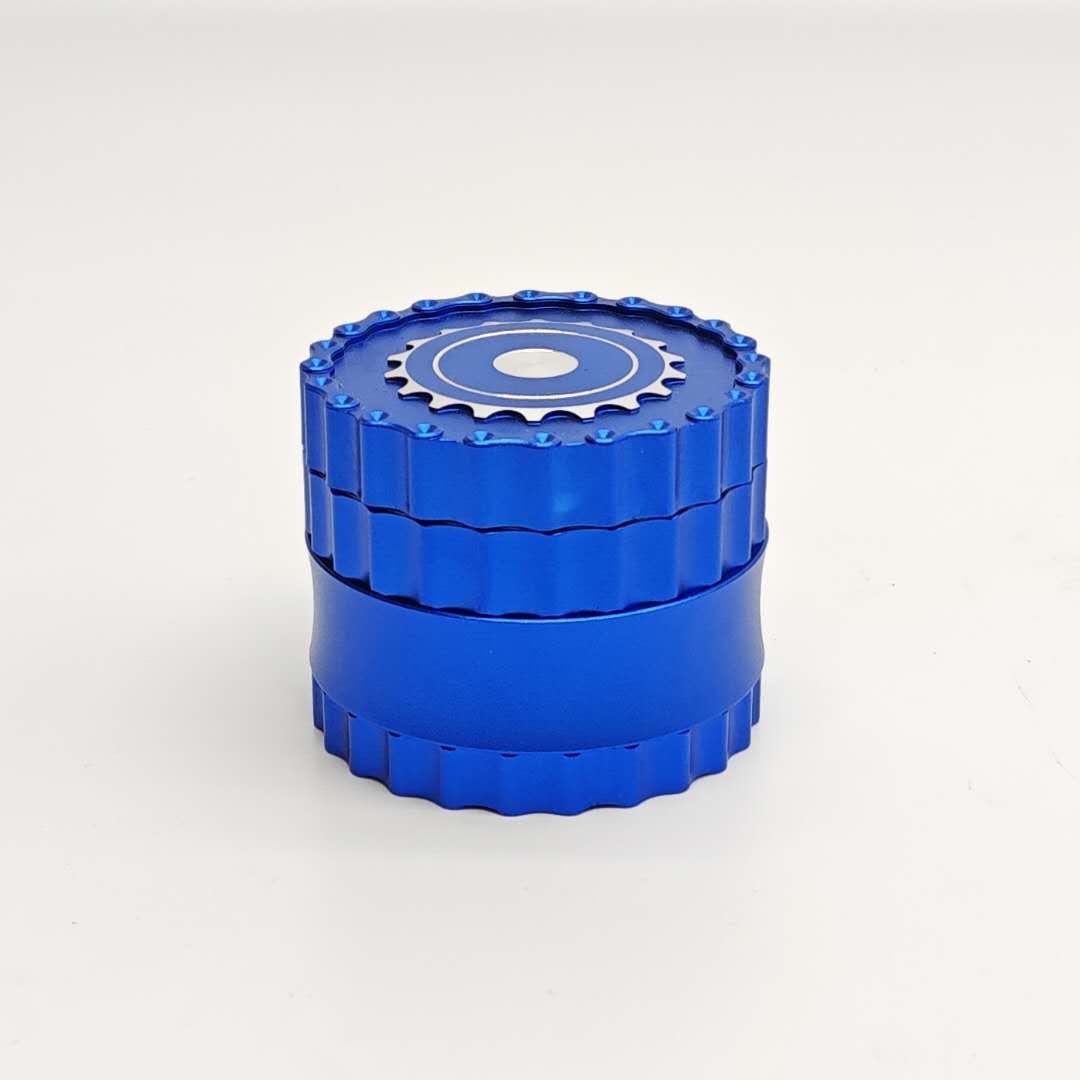 4 Parts 63*51mm New Teeth  Aluminum Grinder-Assorted Color