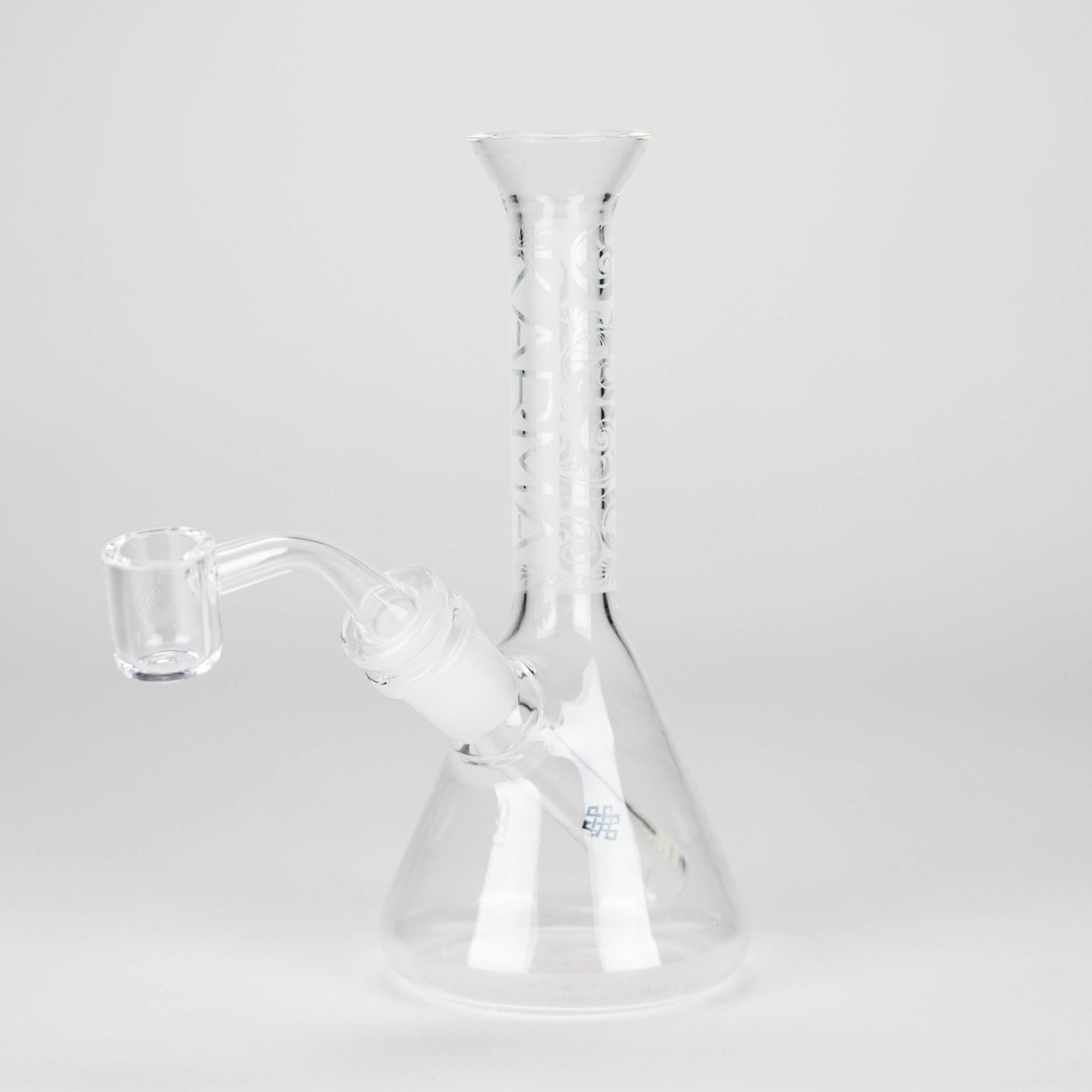 Karma | 7" Sandblasted Beaker Glass Dab Rig_0