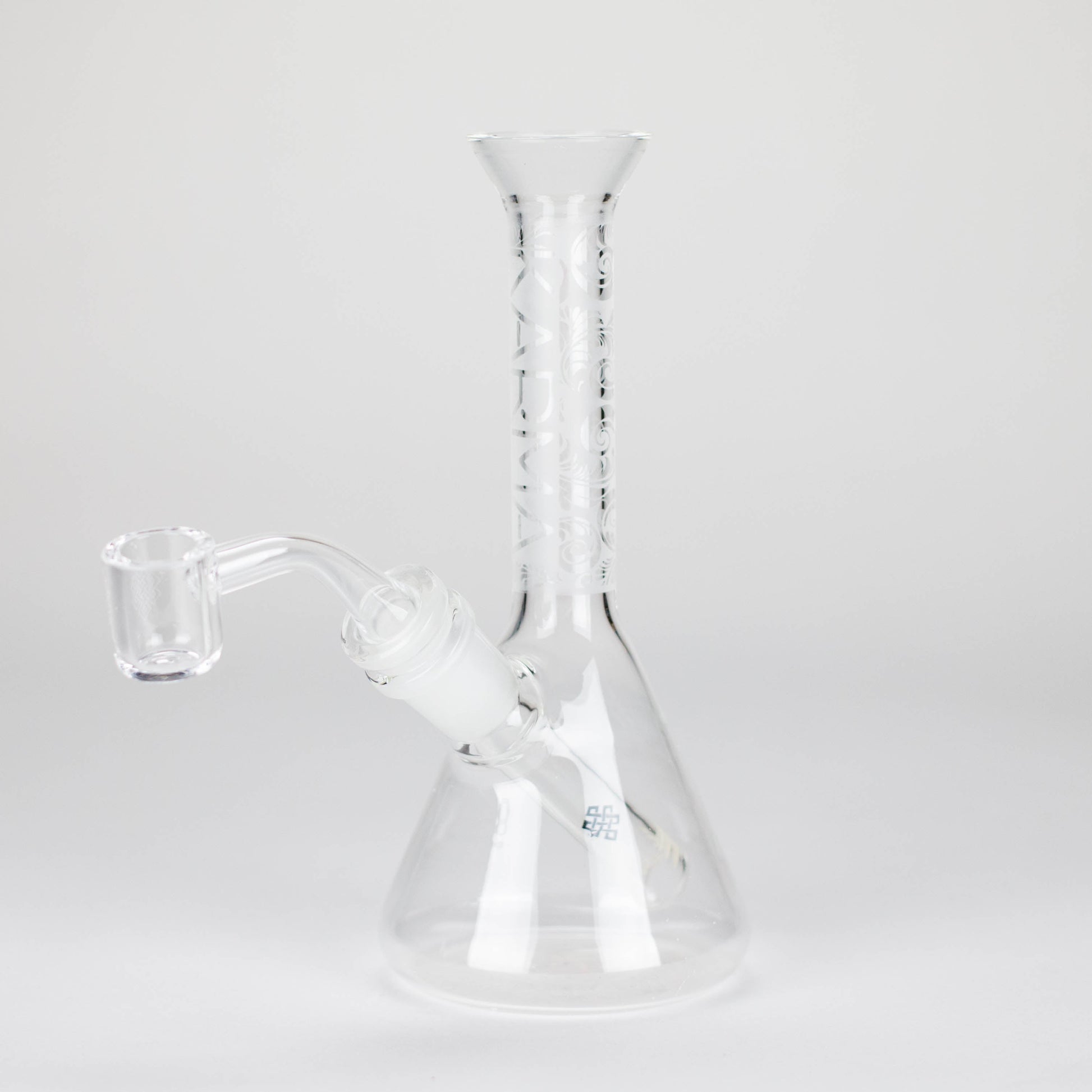 Karma | 7" Sandblasted Beaker Glass Dab Rig_0
