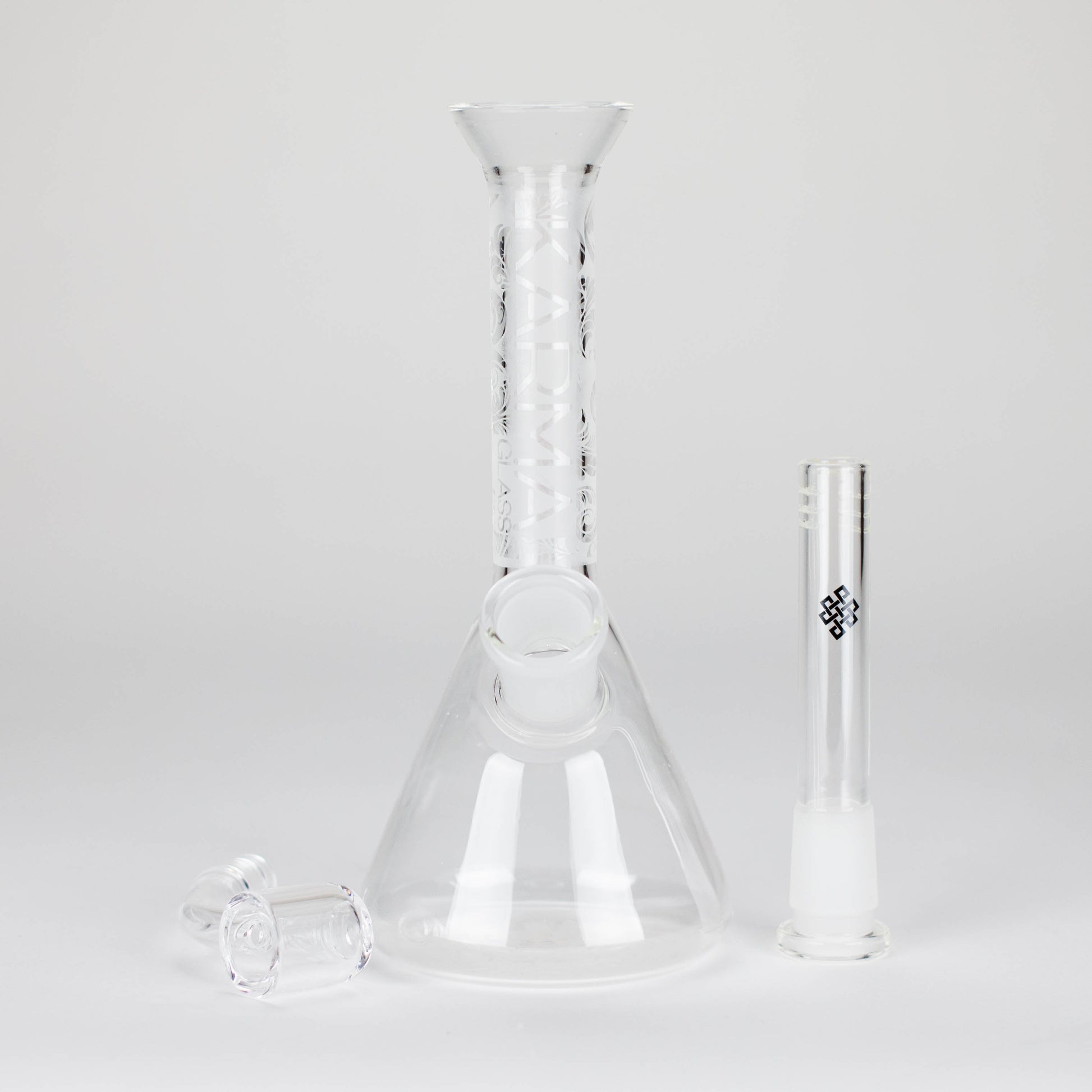 Karma | 7" Sandblasted Beaker Glass Dab Rig_9