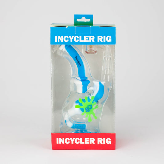 Dabware | Silicone Rig Platinum Global Incycler Rig (Blue/White)_1