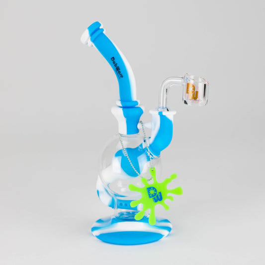 Dabware | Silicone Rig Platinum Global Incycler Rig (Blue/White)_0