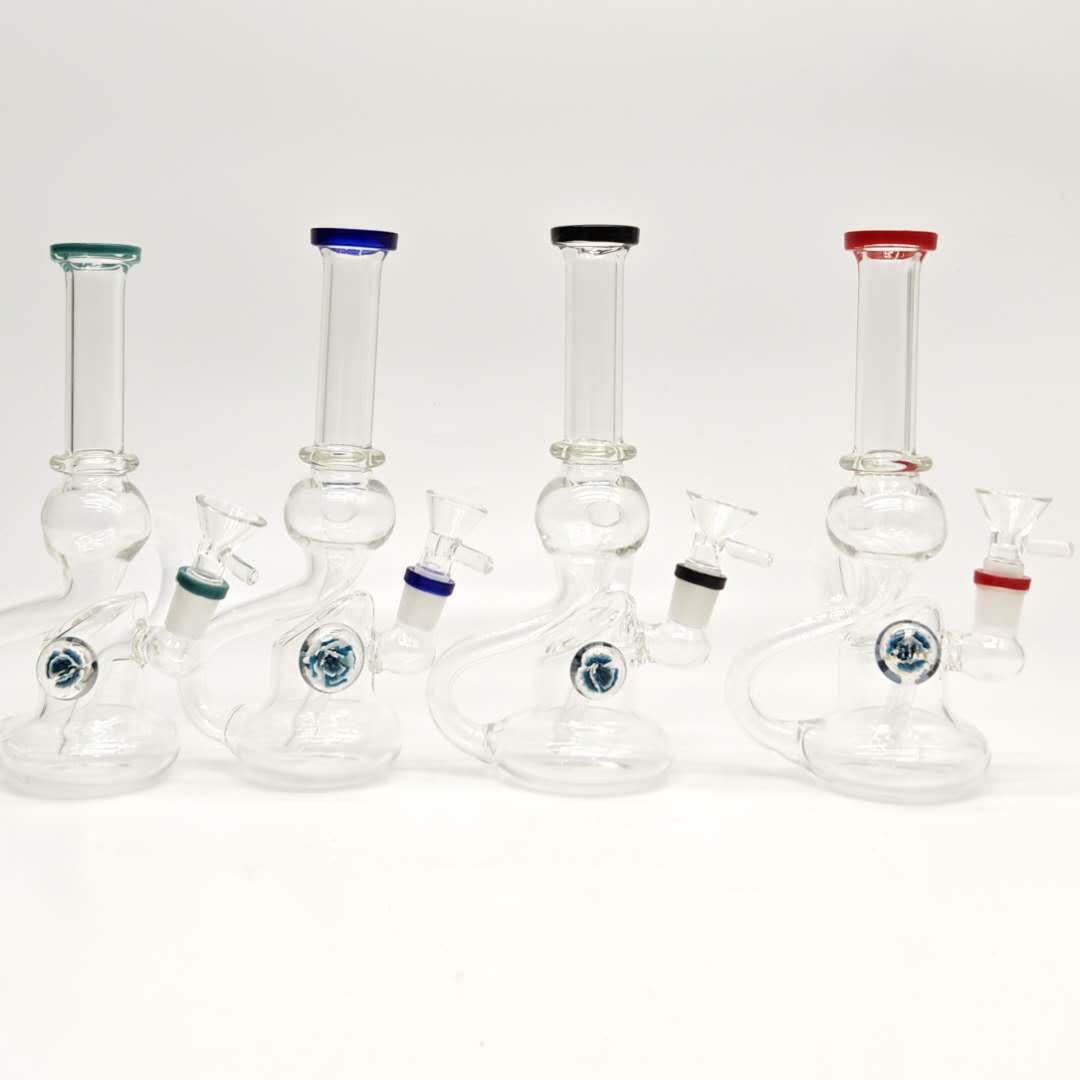 8" Recycler Water Bong-Assorted Color_0