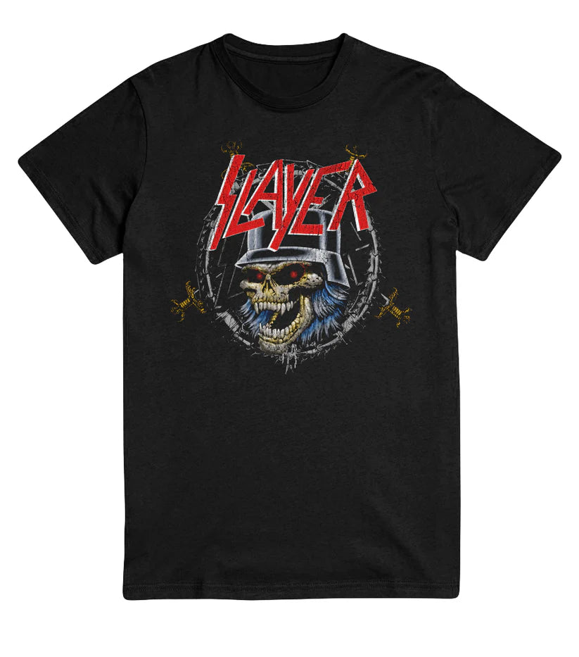 Slayer | "HELMET " Men's T-Shirt-Black- Officially Licensed