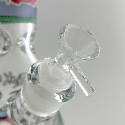 14" Glow in the Dark Cartoon Beaker Bong – 7mm Thick Borosilicate Glass