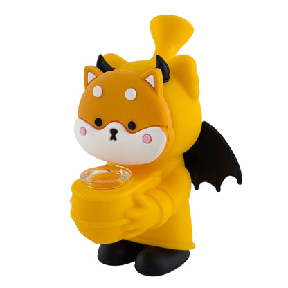 6" Shiba Inu Silicone Water Pipe