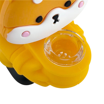 6" Shiba Inu Silicone Water Pipe