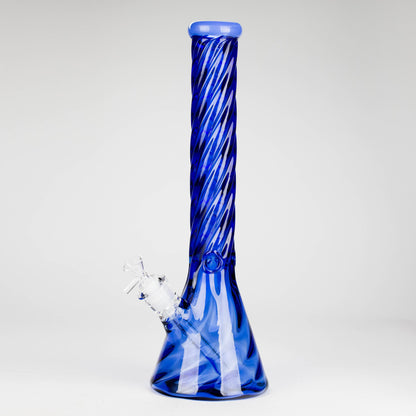 Genie | 16" 9mm Twist Glass Beaker Bong [HH1125]