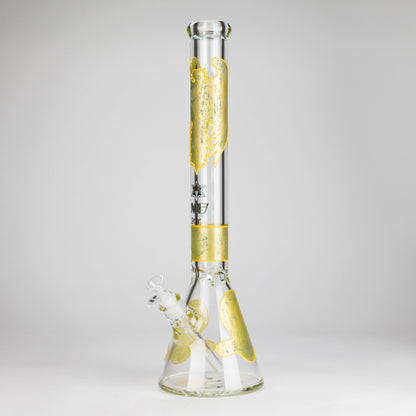 NG | 18" 9mm Metallic Eagle and Skull Beaker [L745]