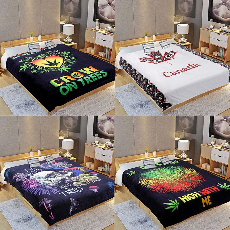 Digital Printed Single layer 1 ply Licensed Fleece Blanket [Combo-A]_0