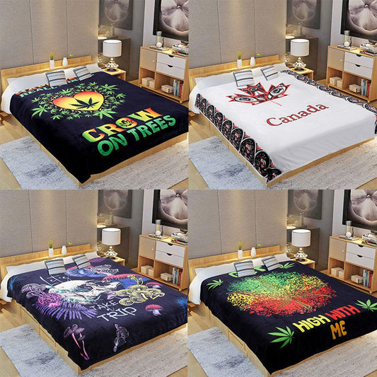 Digital Printed Single layer 1 ply Licensed Fleece Blanket [Combo-A]_0
