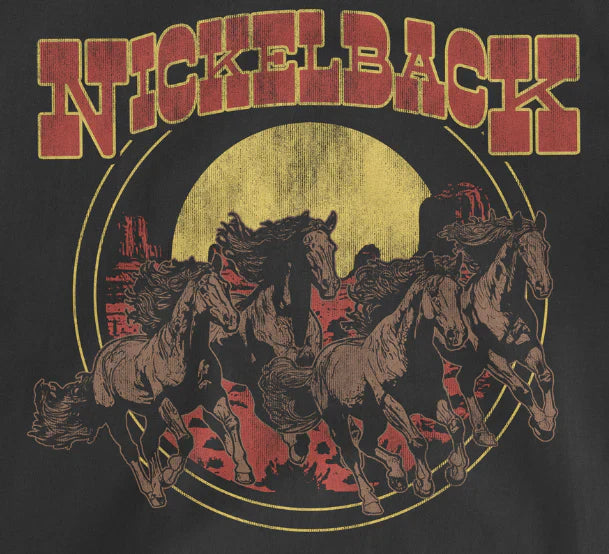 Nickelback | "Wild Horses" Unisex's T-Shirt Black - Officially Licensed