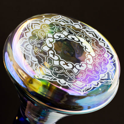 13" Genie electroplated glass beaker bong ( F11 )