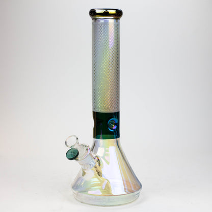 13" Genie electroplated glass beaker bong ( F11 )